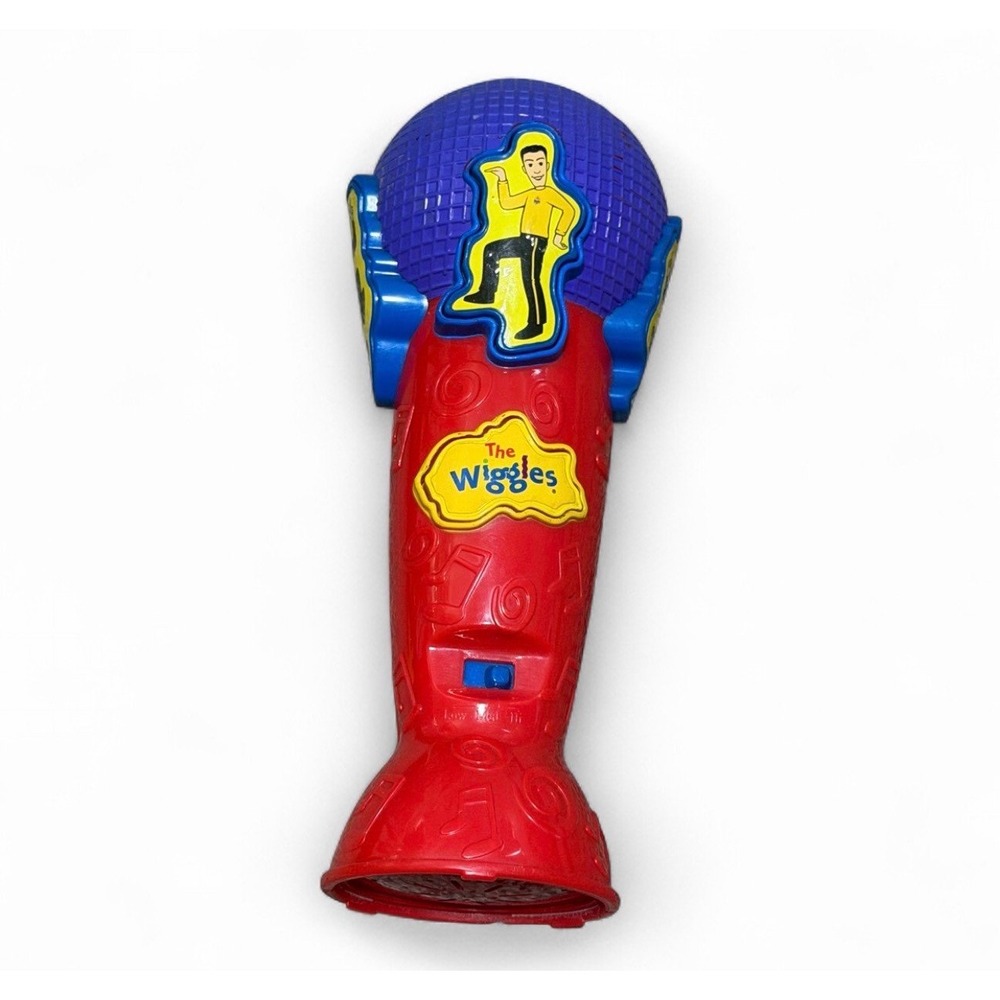 Vintage 2003 The Wiggles Singing Microphone Toy Greg Murray Jeff Works